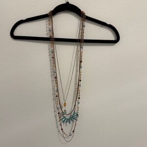 Vintage Multi Strand Long Necklace